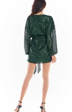 Awama Moda - A400 Sukienka oversize cekinowa