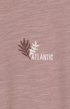 Atlantic bawełniana koszula nocna damska NLD-002-RÓŻANY