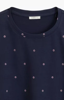 Damskie ATLANTIC Bielizna Plus Size|Ciepłe Piżamy - długa bawełniana piżaa daka NP-500-
