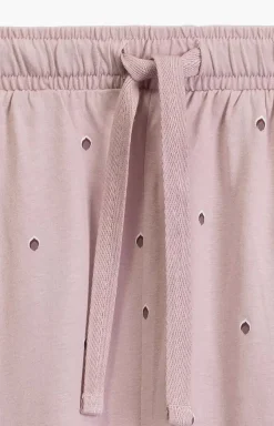 Damskie ATLANTIC Bielizna Plus Size|Ciepłe Piżamy - długa bawełniana piżaa daka NP-500-RÓŻANY