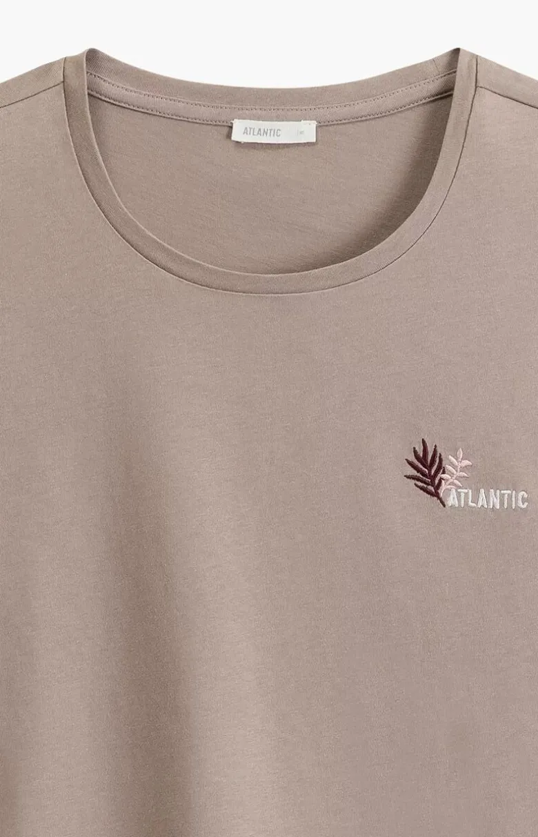 Atlantic krótka bawełniana piżama damska NLP-498E-BEZ_WIN
