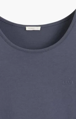 Damskie ATLANTIC Bielizna Homewear|Piżamy Damskie - krótka piżaa daka dwuczęściowa NP-513-GRAFITOWY