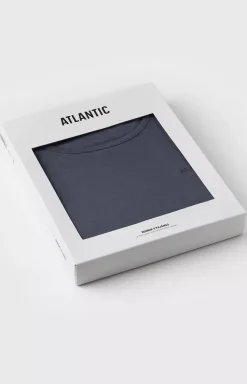Damskie ATLANTIC Bielizna Homewear|Piżamy Damskie - krótka piżaa daka dwuczęściowa NP-513-GRAFITOWY