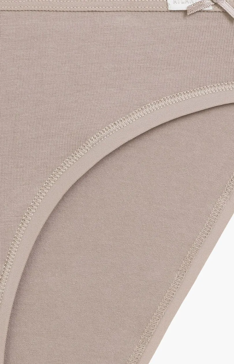 Damskie ATLANTIC Wielopaki Damskie|Figi Bawełniane - 3-pack figi damskie bikini 3CP-001-BRZ/KAM/BEZJ