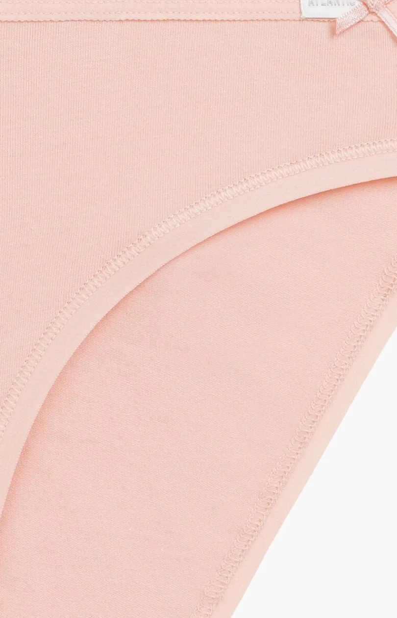 Damskie ATLANTIC Wielopaki Damskie|Figi Bawełniane - 3-pack figi damskie bikini 3CP-001-BRZ/KAM/BEZJ