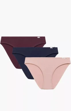 Atlantic 3-pack figi damskie Bikini 3CLP-001-ROSC/WIN/GRA