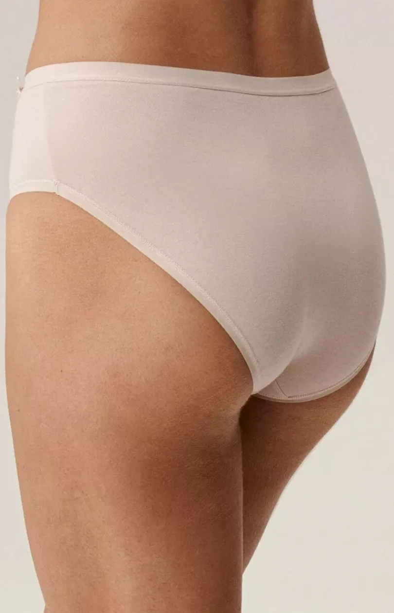 Damskie ATLANTIC Majtki Z Wysokim Stanem|Bielizna Plus Size - 3-pack figi damskie Classic 3CLP-004B-ECRC/BEZ/BEZC