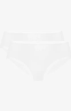 Atlantic 2-pack figi damskie hipster 2BLP-056-Ecru Jasny