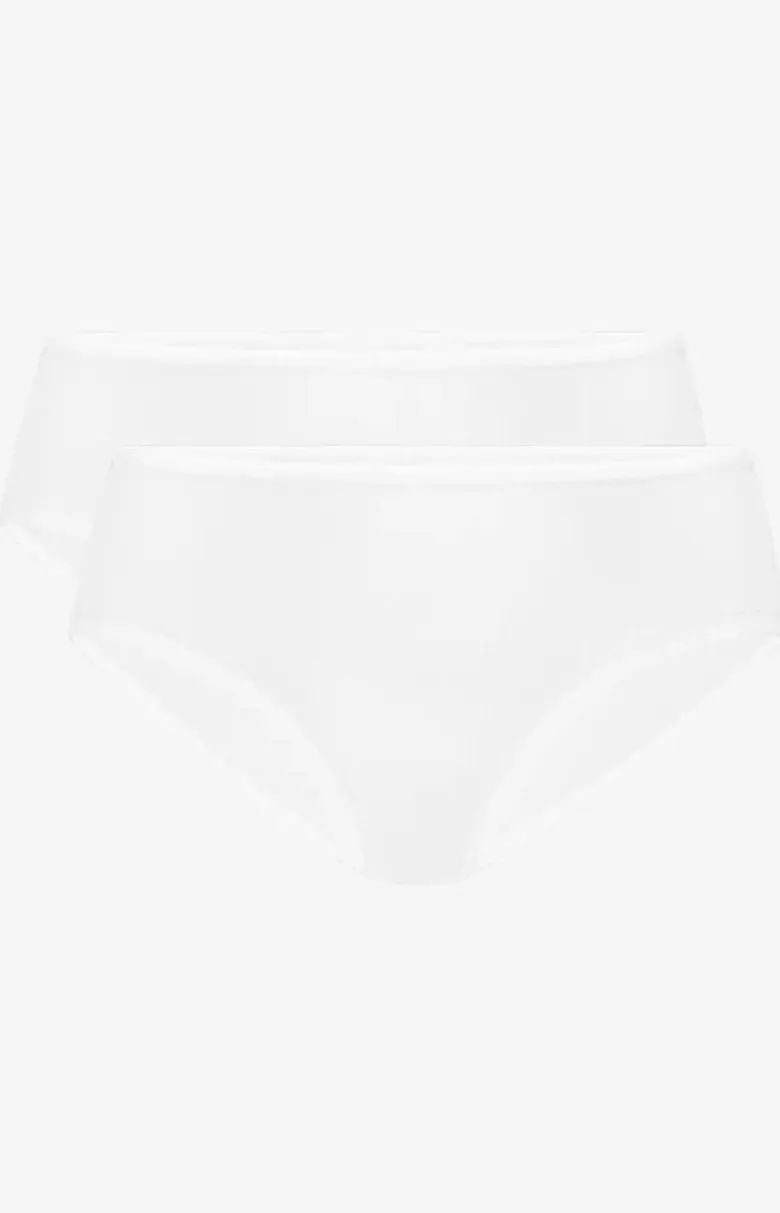 Atlantic 2-pack figi damskie hipster 2BLP-056-Ecru Jasny