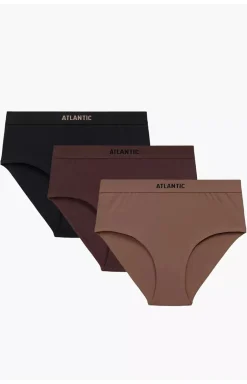 Atlantic 3-pack figi damskie Maxi Sport 3CLP-009B-CAPJ/CZK/CZA