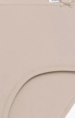 Damskie ATLANTIC Wielopaki Damskie|Figi Bawełniane - 3-pack figi damkie Maxi 3CLP-016B-ECRC/BEZ/BEZC