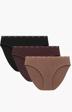 Damskie ATLANTIC Majtki Z Wysokim Stanem|Wielopaki Damskie - 3-pack figi dakie port High eg 3CP-010B-CAPJ/CZK/CZA