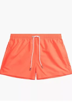 Męskie ATLANTIC Kąpielówki Męskie - zorty kąpielowe KMB-222-KORAL NEONOWY