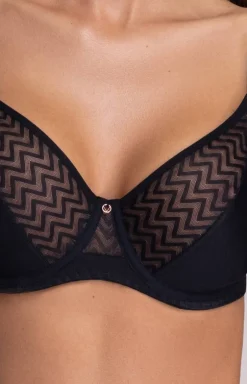 Ava biustonosz miękki soft bralette czarny 2103