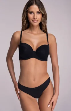 Ava biustonosz usztywniany full cup czarny 1263
