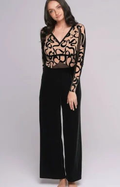 Ava Bielizna Homewear - podnie dakie weurowe czarne 003