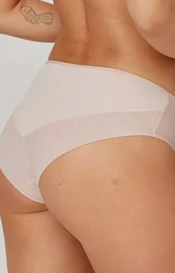 Damskie AZAL Figi, Stringi, Panty|Figi Z Wysokim Stanem - beżowe figi daskie Nikoa