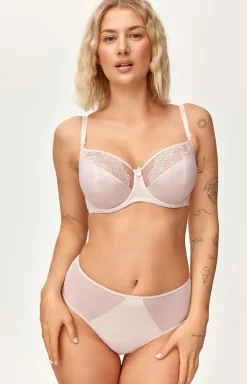 Damskie AZAL Figi, Stringi, Panty|Figi Z Wysokim Stanem - beżowe figi daskie Nikoa
