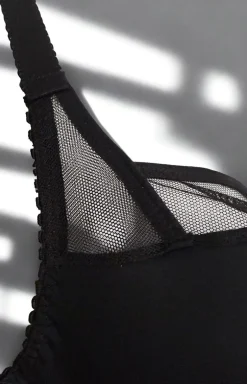 Azal biustonosz półusztywniany semi-soft czarny Nikola