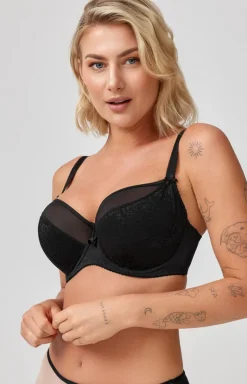 Azal biustonosz półusztywniany semi-soft czarny Vanessa