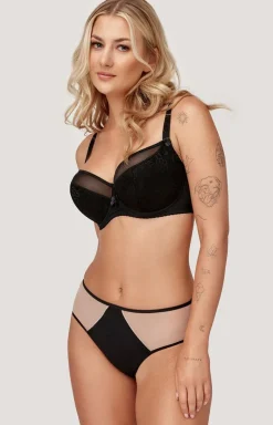 Azal biustonosz półusztywniany semi-soft czarny Vanessa