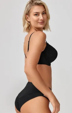 Azal biustonosz półusztywniany semi-soft czarny Vanessa