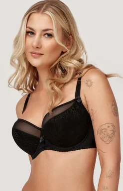 Azal biustonosz półusztywniany semi-soft czarny Vanessa