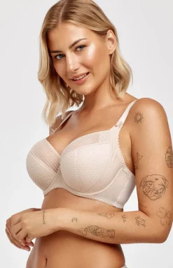 Azal biustonosz półusztywniany semi-soft beżowy Pola