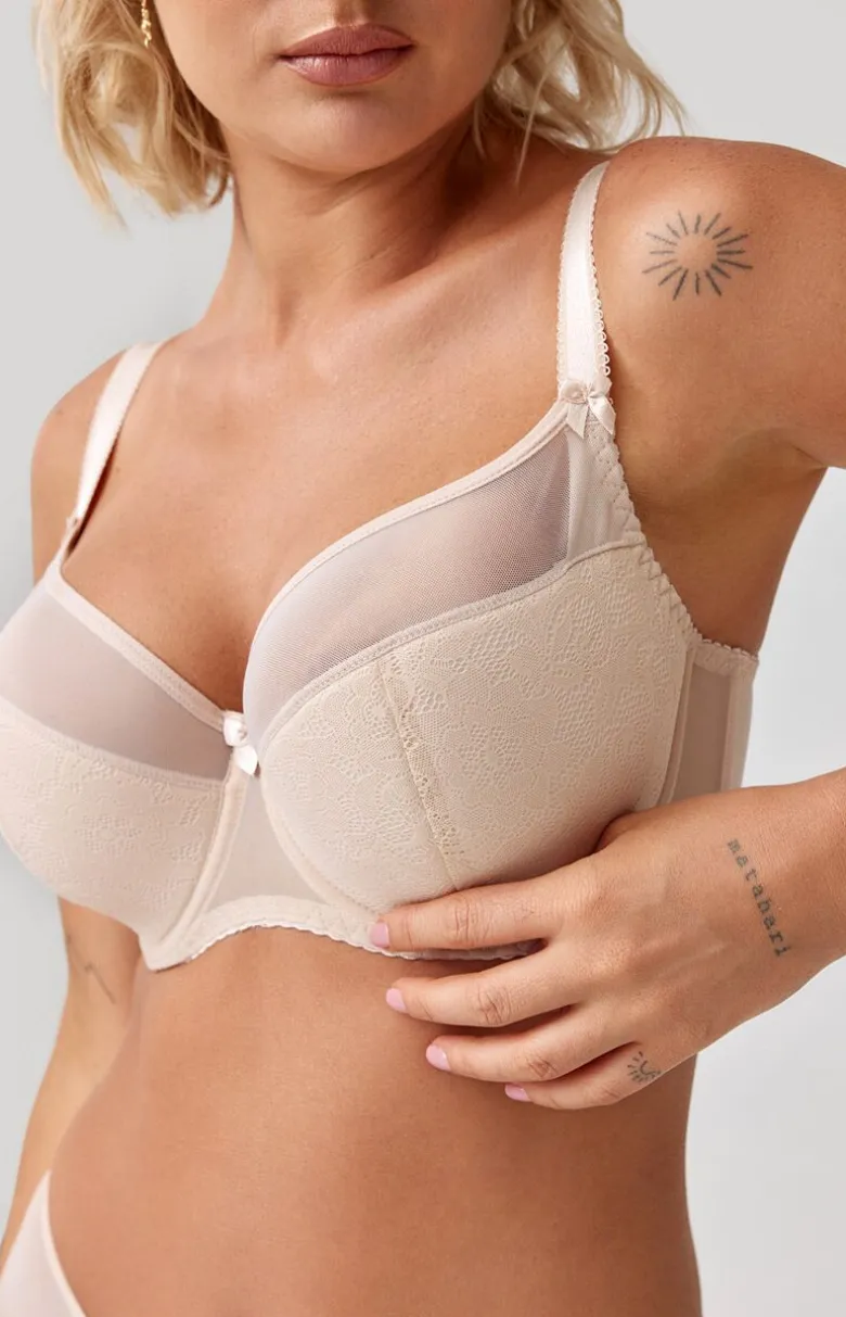 Azal biustonosz półusztywniany semi-soft beżowy Anita