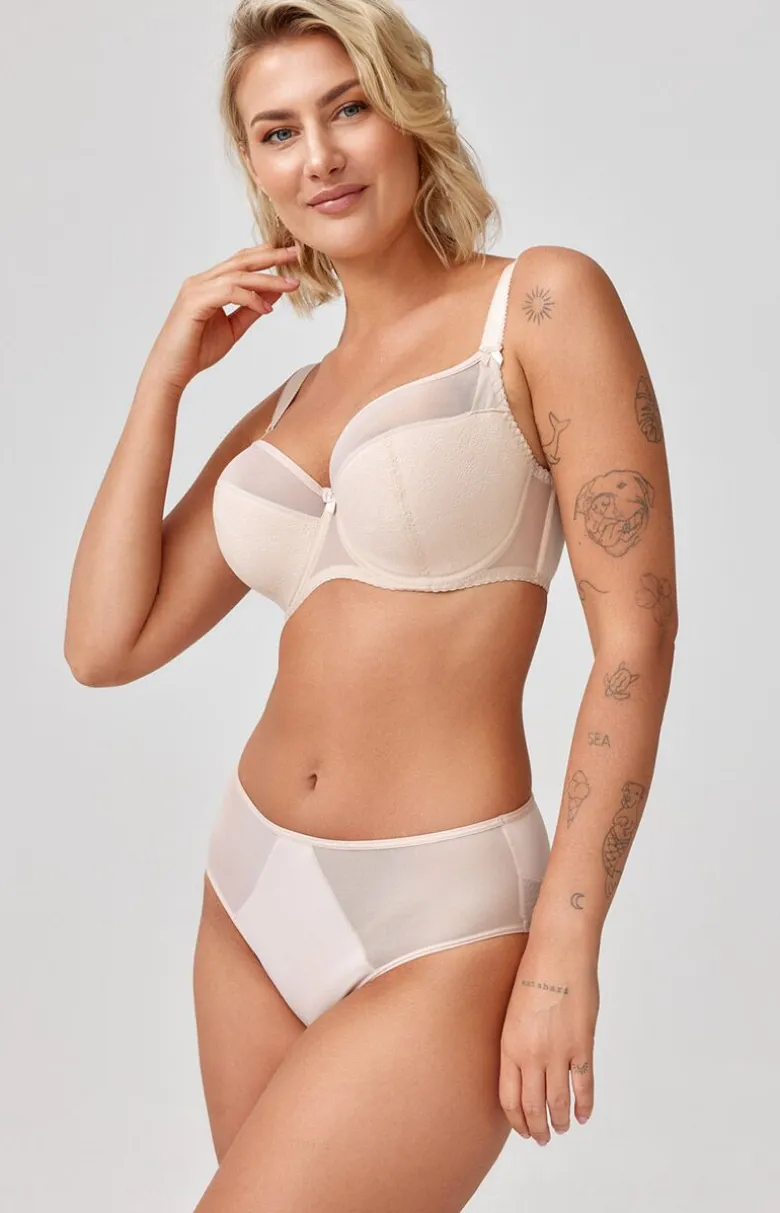 Azal biustonosz półusztywniany semi-soft beżowy Anita