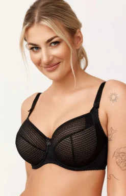 AZAL Biustonosz Koronkowy|Bielizna Plus Size - biustonosz półusztywniany semi-soft Wera
