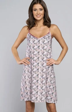 Damskie Italian Fashion Koszula Nocna Na Ramiączkach - Bambu kozula nocna wą.ram.