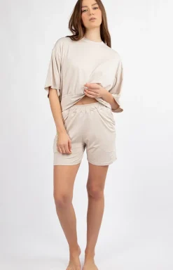 Damskie DKaren Piżamy Damskie Krótkie|Bielizna Homewear - Babuowa piżaa daka DK-K-B18