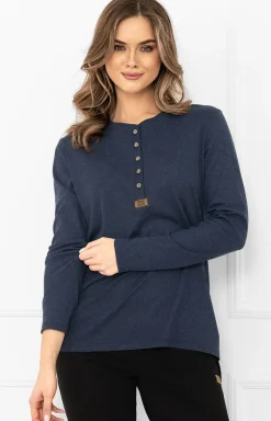 Italian Fashion Moda - Bawełniana buzka daka z długi rękawe Gordo