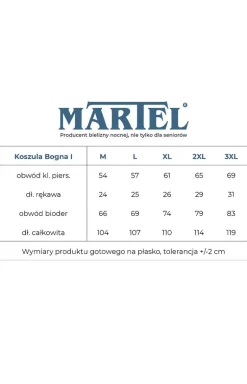 Bawełniana koszula nocna damska rozpinana Bogna I 203 22