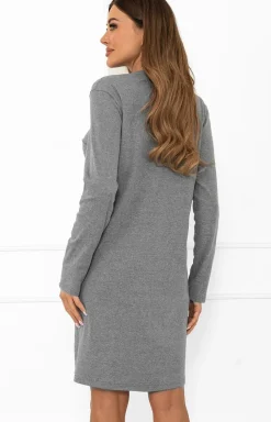 Damskie Italian Fashion Koszule Nocne|Koszule Nocne Damskie - Bawełniana kozua nocna daka na długi rękaw zara Gordo
