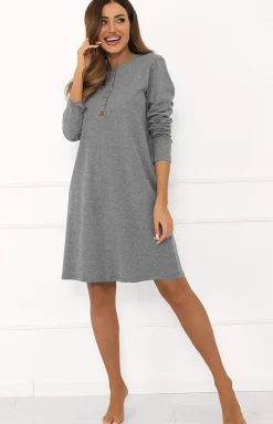 Damskie Italian Fashion Koszule Nocne|Koszule Nocne Damskie - Bawełniana kozua nocna daka na długi rękaw zara Gordo