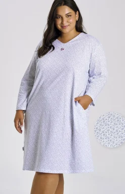 Bawełniana koszula nocna damska plus size Debora 3464