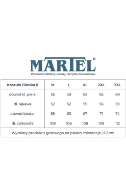Damskie MARTEL Koszula Nocna Bawełniana|Koszula Nocna Z Długim Rękawem - Bawełniana koszula nocna damska Blanka II 226 02