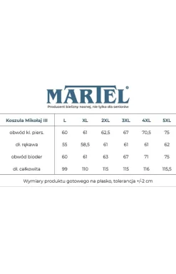 Bawełniana koszula nocna męska i szlafmyca Mikołaj III 500 07