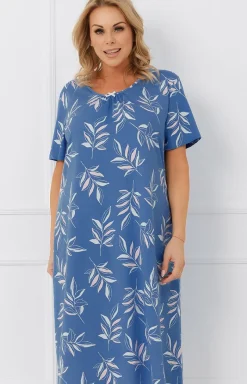 Damskie Italian Fashion Koszule Nocne|Koszule Nocne Damskie - Bawełniana koszula nocna Perina