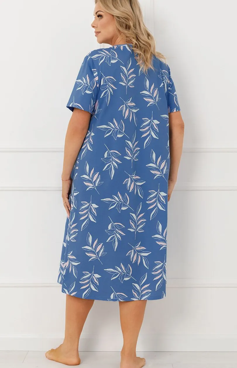 Damskie Italian Fashion Koszule Nocne|Koszule Nocne Damskie - Bawełniana koszula nocna Perina