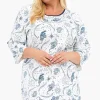 Bawełniana koszula nocna plus size 464/448 Ingrid
