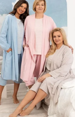Damskie Regina Ciepłe Piżamy|Piżamy Damskie - Bawełniana piżama damska różowa plus size 4013