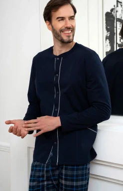 Męskie/Damskie Italian Fashion Piżamy Bawełniane|Piżamy Męskie - Bawełniana piżama męska Jakub