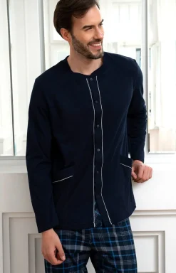 Męskie/Damskie Italian Fashion Piżamy Bawełniane|Piżamy Męskie - Bawełniana piżama męska Jakub