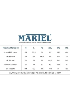 Bawełniana piżama męska Marcel III 412 01
