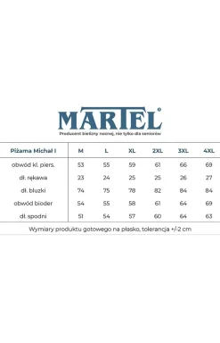 Bawełniana piżama męska Michał I 400 08