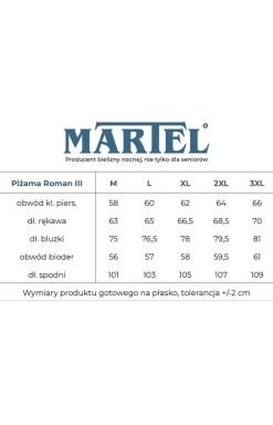 Bawełniana piżama męska Roman III 402 11