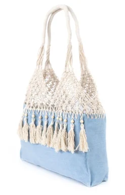 Bawełniana torebka damska Summer denim tr19351-1